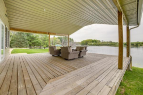Waterfront Evart Getaway with Fire Pit on 82 Acres!